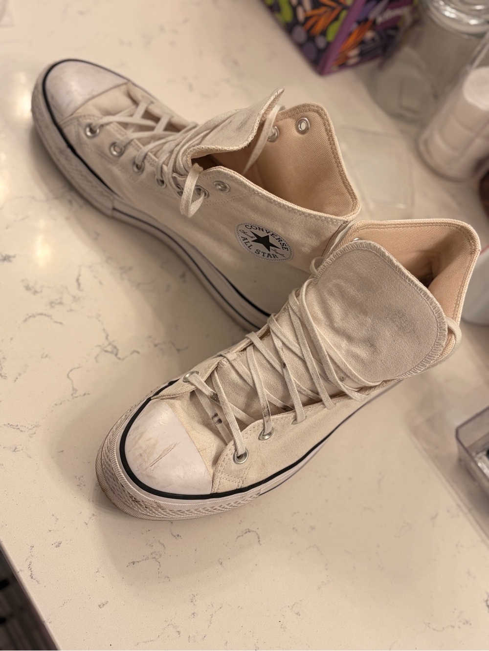 Converse High Top Sneakers - Off-White/Cream